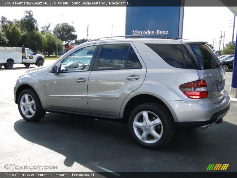 Sand Beige Metallic / Macadamia 2008 Mercedes-Benz ML 350 4Matic