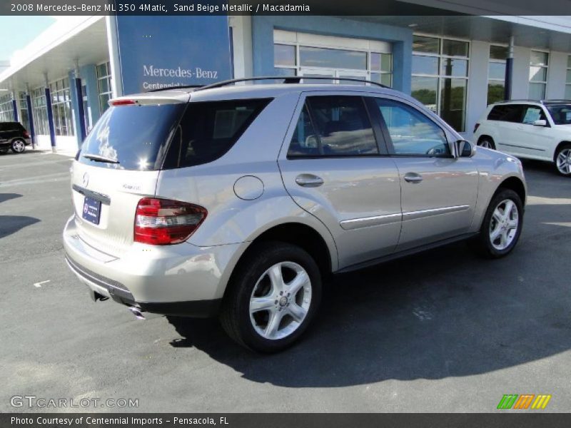 Sand Beige Metallic / Macadamia 2008 Mercedes-Benz ML 350 4Matic