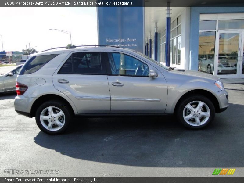 Sand Beige Metallic / Macadamia 2008 Mercedes-Benz ML 350 4Matic