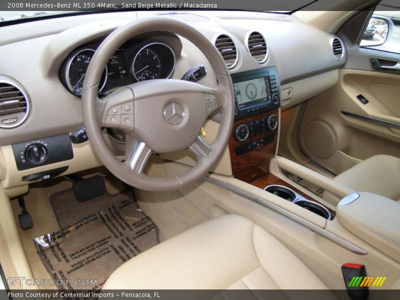 Sand Beige Metallic / Macadamia 2008 Mercedes-Benz ML 350 4Matic