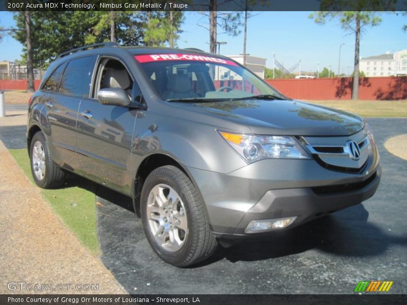 Nimbus Gray Metallic / Taupe 2007 Acura MDX Technology
