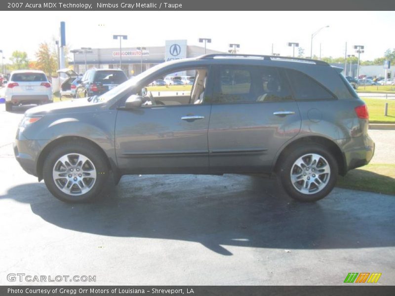 Nimbus Gray Metallic / Taupe 2007 Acura MDX Technology