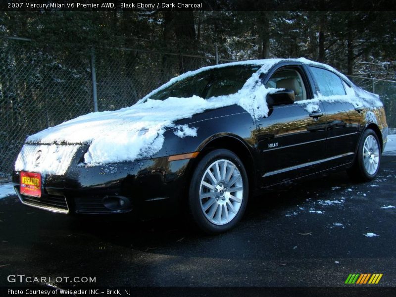 Black Ebony / Dark Charcoal 2007 Mercury Milan V6 Premier AWD