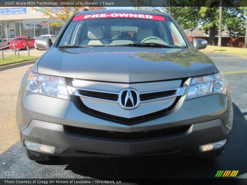 Nimbus Gray Metallic / Taupe 2007 Acura MDX Technology