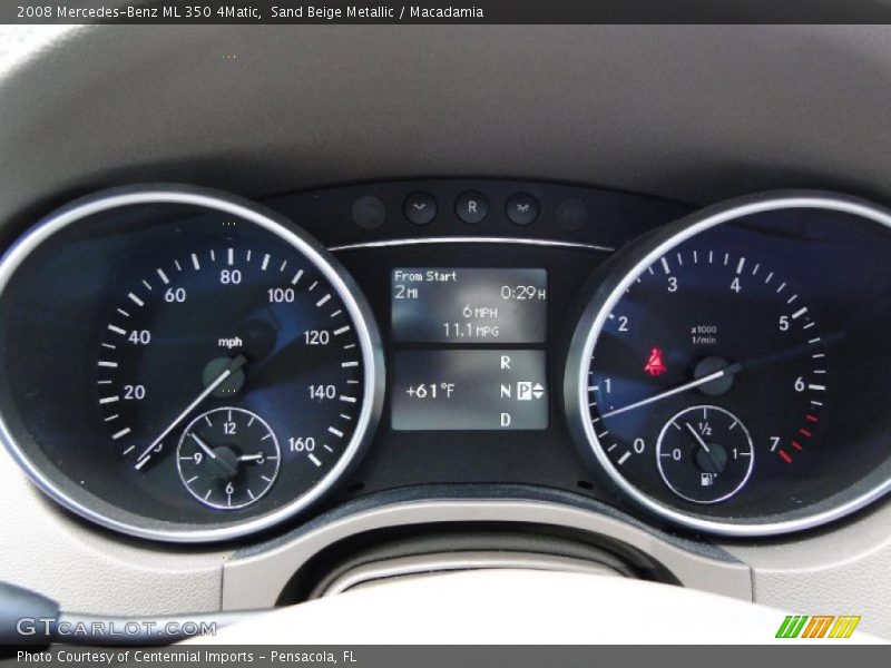 Sand Beige Metallic / Macadamia 2008 Mercedes-Benz ML 350 4Matic
