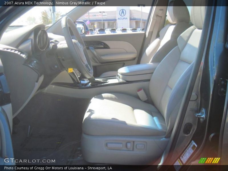 Nimbus Gray Metallic / Taupe 2007 Acura MDX Technology