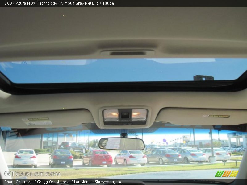 Nimbus Gray Metallic / Taupe 2007 Acura MDX Technology