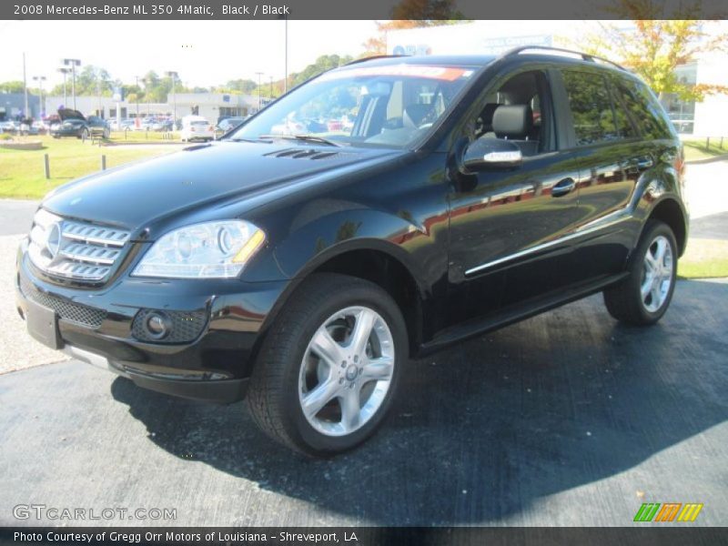 Black / Black 2008 Mercedes-Benz ML 350 4Matic