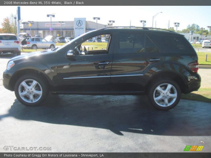 Black / Black 2008 Mercedes-Benz ML 350 4Matic