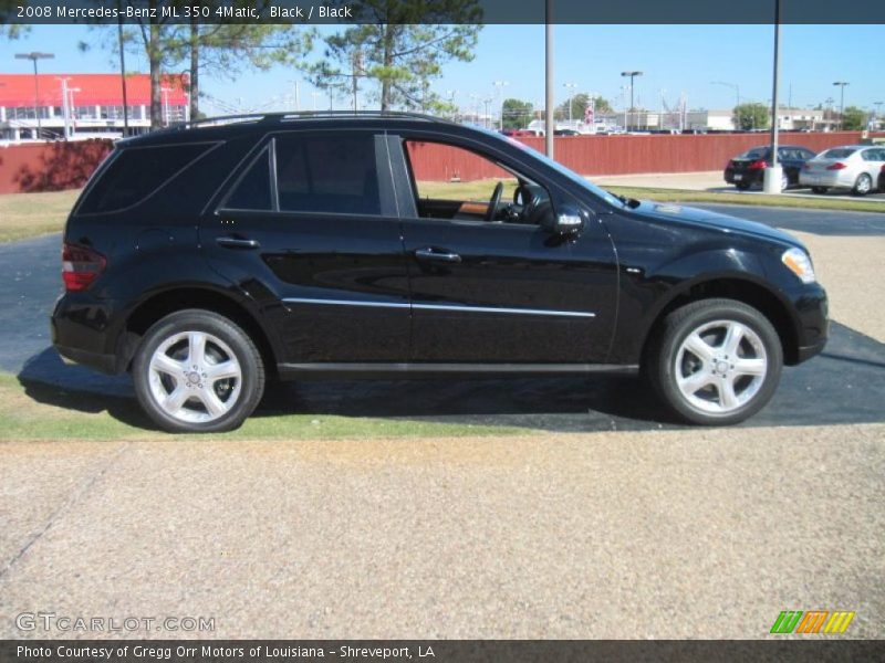 Black / Black 2008 Mercedes-Benz ML 350 4Matic