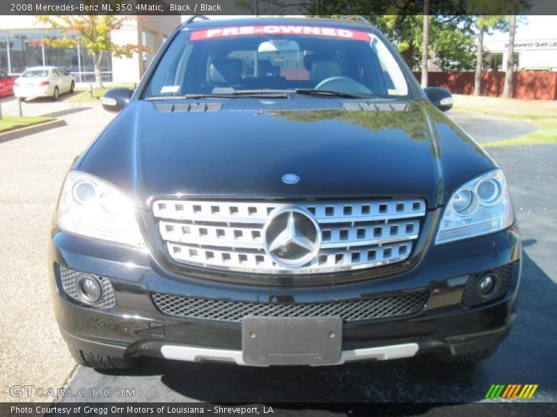 Black / Black 2008 Mercedes-Benz ML 350 4Matic