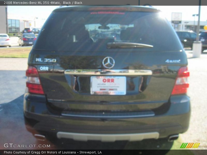 Black / Black 2008 Mercedes-Benz ML 350 4Matic