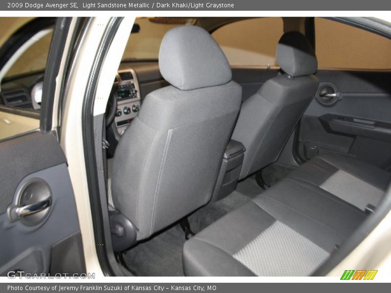 Light Sandstone Metallic / Dark Khaki/Light Graystone 2009 Dodge Avenger SE