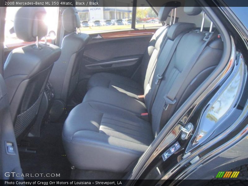 Black / Black 2008 Mercedes-Benz ML 350 4Matic