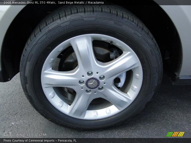 Sand Beige Metallic / Macadamia 2008 Mercedes-Benz ML 350 4Matic