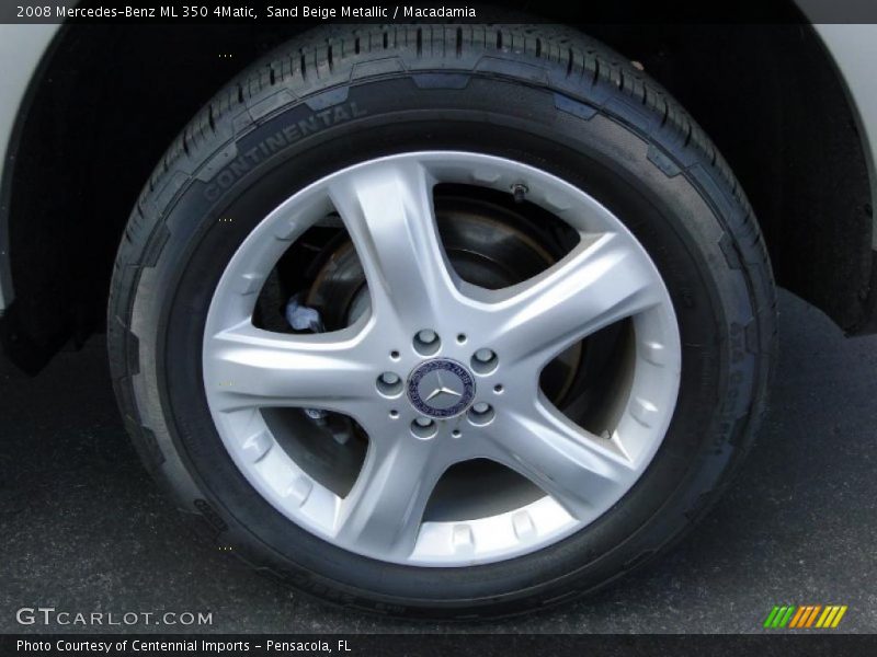 Sand Beige Metallic / Macadamia 2008 Mercedes-Benz ML 350 4Matic