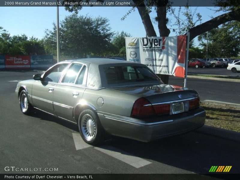 Medium Grey Metallic / Light Graphite 2000 Mercury Grand Marquis LS