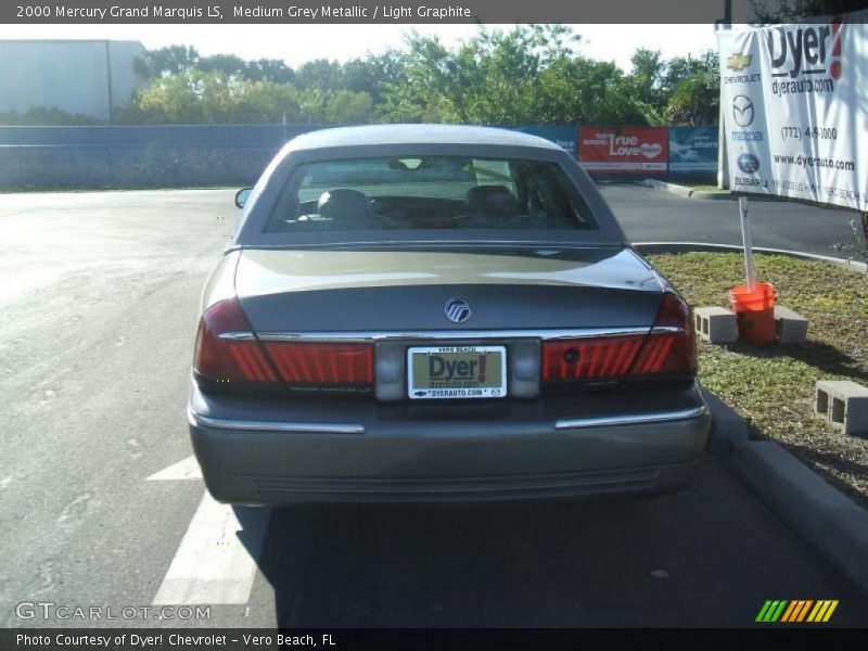 Medium Grey Metallic / Light Graphite 2000 Mercury Grand Marquis LS