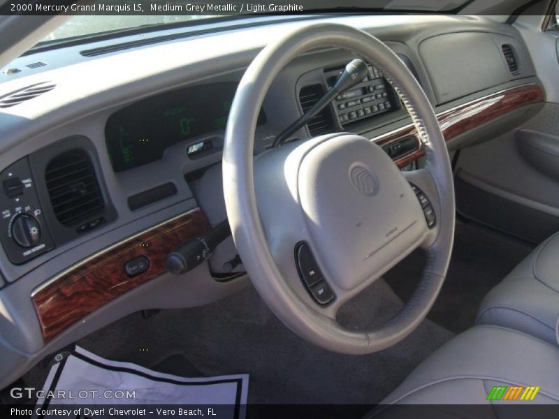 Medium Grey Metallic / Light Graphite 2000 Mercury Grand Marquis LS