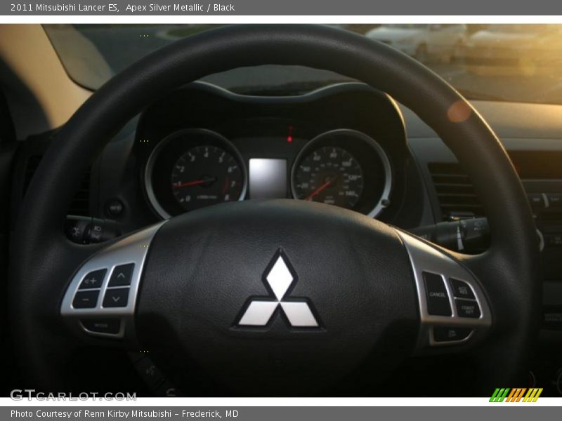 Apex Silver Metallic / Black 2011 Mitsubishi Lancer ES