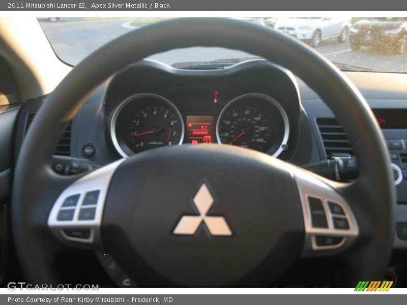 Apex Silver Metallic / Black 2011 Mitsubishi Lancer ES