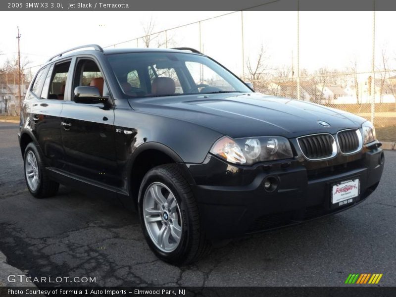 Jet Black / Terracotta 2005 BMW X3 3.0i