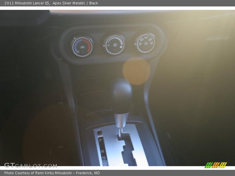 Apex Silver Metallic / Black 2011 Mitsubishi Lancer ES