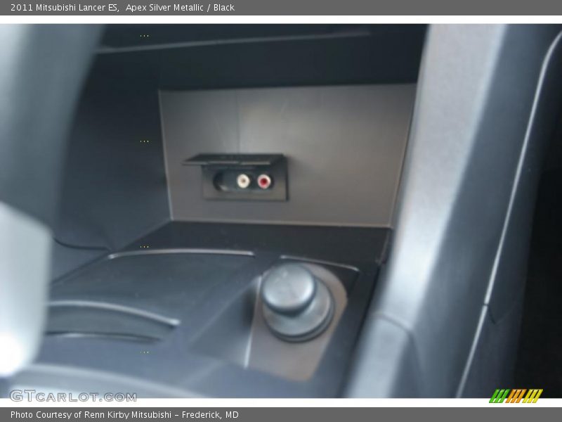 Apex Silver Metallic / Black 2011 Mitsubishi Lancer ES