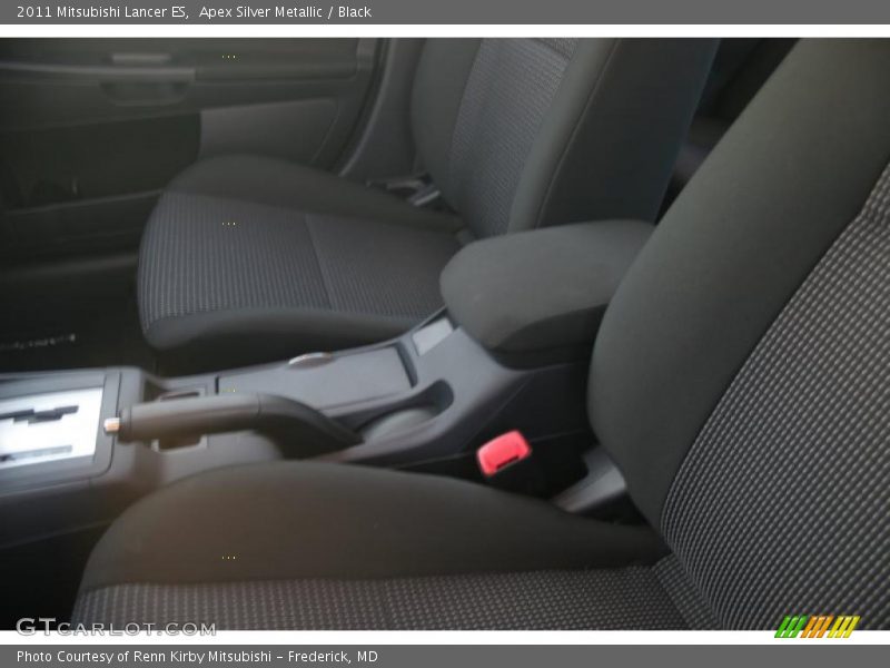 Apex Silver Metallic / Black 2011 Mitsubishi Lancer ES