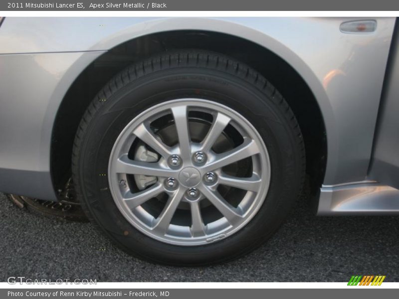 Apex Silver Metallic / Black 2011 Mitsubishi Lancer ES