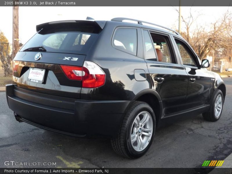 Jet Black / Terracotta 2005 BMW X3 3.0i