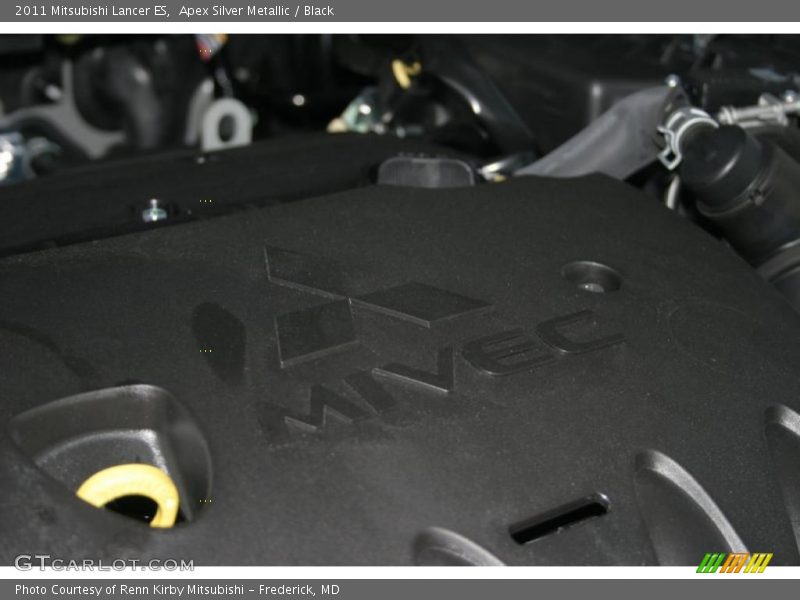 Apex Silver Metallic / Black 2011 Mitsubishi Lancer ES