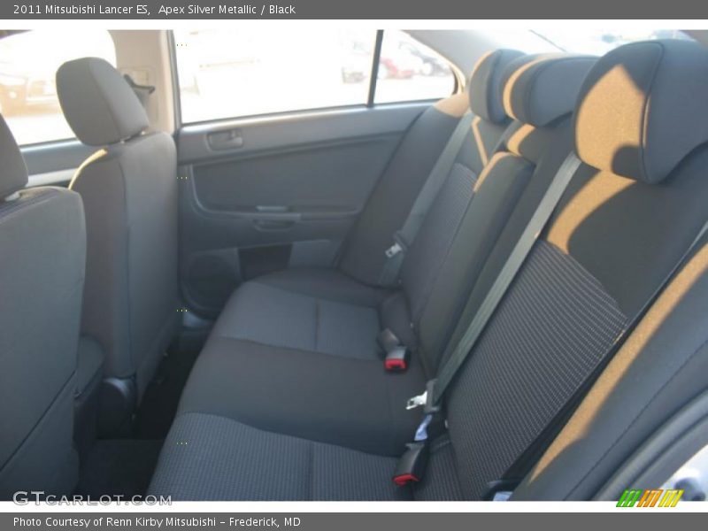 Apex Silver Metallic / Black 2011 Mitsubishi Lancer ES