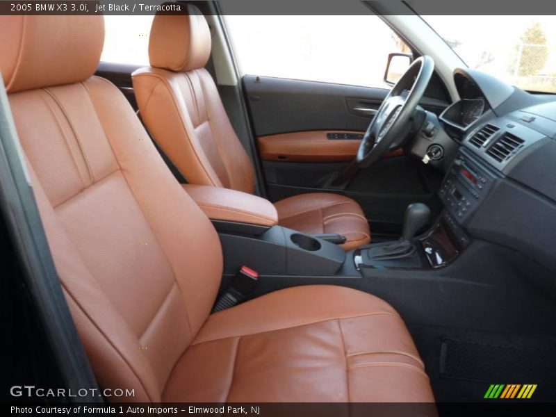 Jet Black / Terracotta 2005 BMW X3 3.0i
