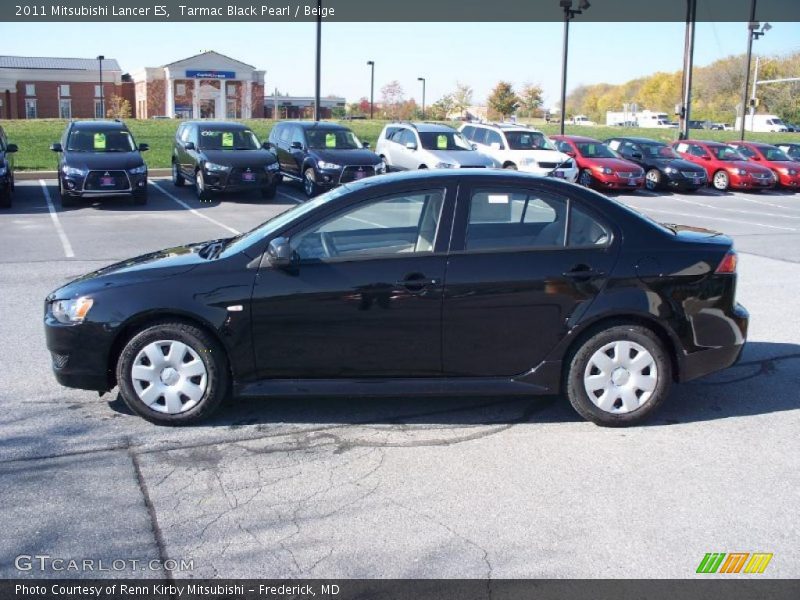 Tarmac Black Pearl / Beige 2011 Mitsubishi Lancer ES