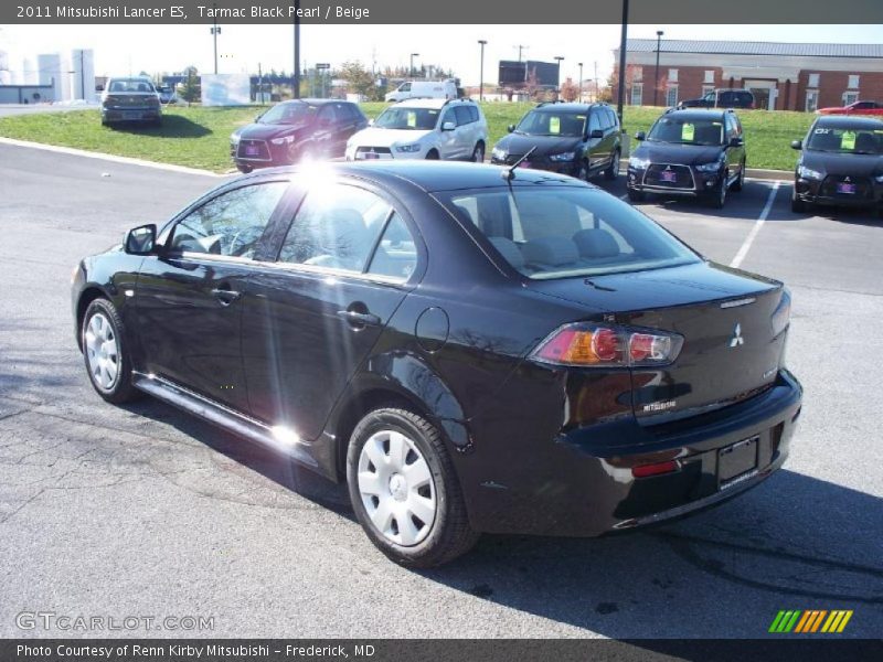 Tarmac Black Pearl / Beige 2011 Mitsubishi Lancer ES