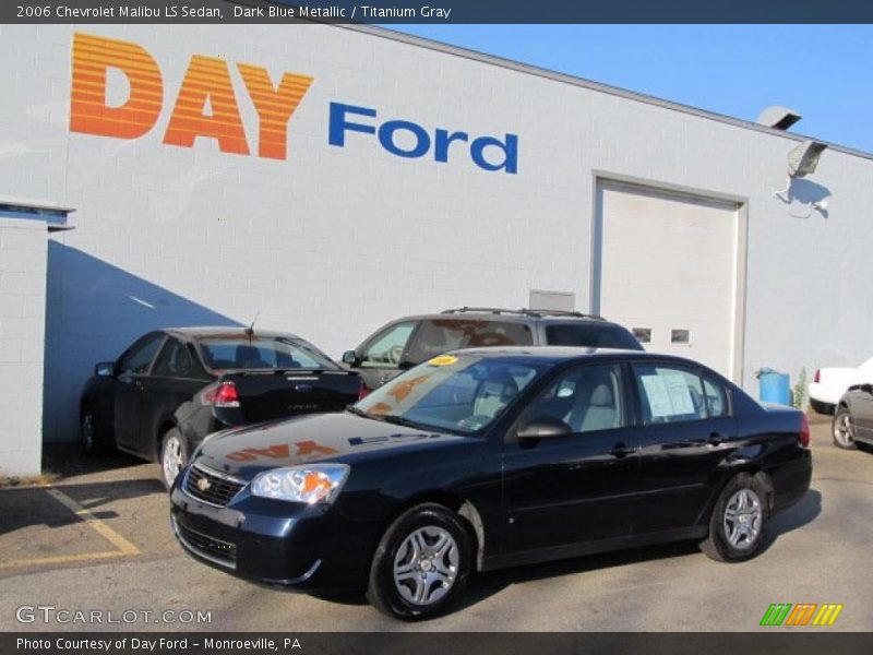 Dark Blue Metallic / Titanium Gray 2006 Chevrolet Malibu LS Sedan