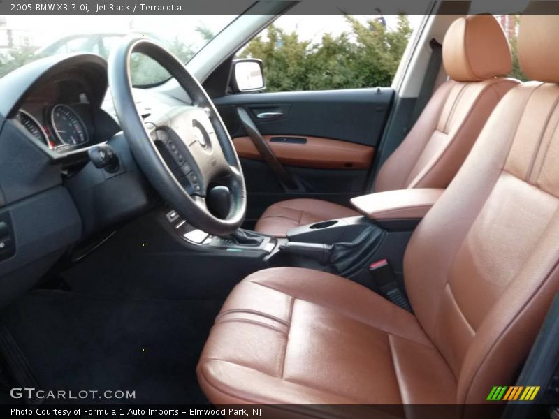 Jet Black / Terracotta 2005 BMW X3 3.0i
