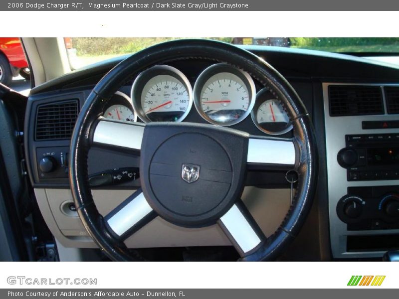 Magnesium Pearlcoat / Dark Slate Gray/Light Graystone 2006 Dodge Charger R/T