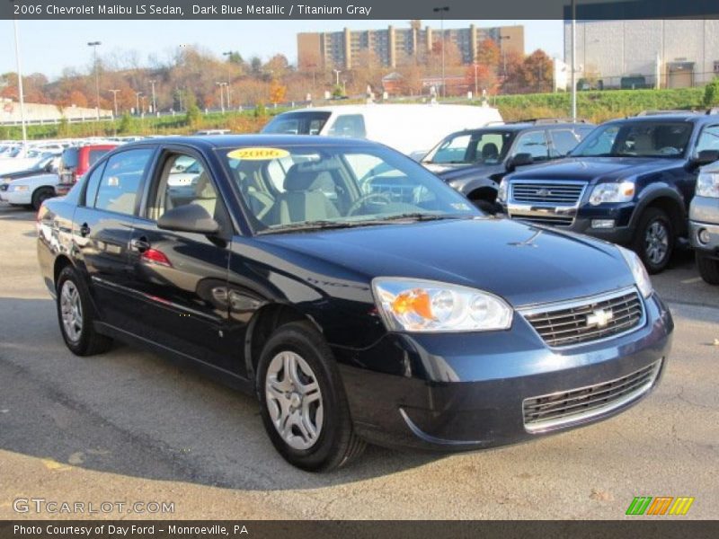 Dark Blue Metallic / Titanium Gray 2006 Chevrolet Malibu LS Sedan