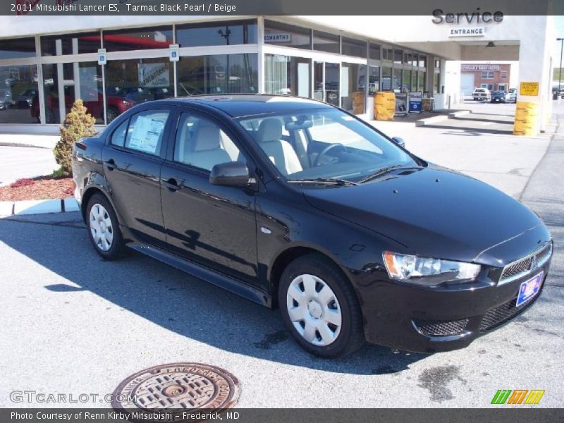 Tarmac Black Pearl / Beige 2011 Mitsubishi Lancer ES