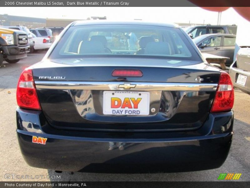 Dark Blue Metallic / Titanium Gray 2006 Chevrolet Malibu LS Sedan
