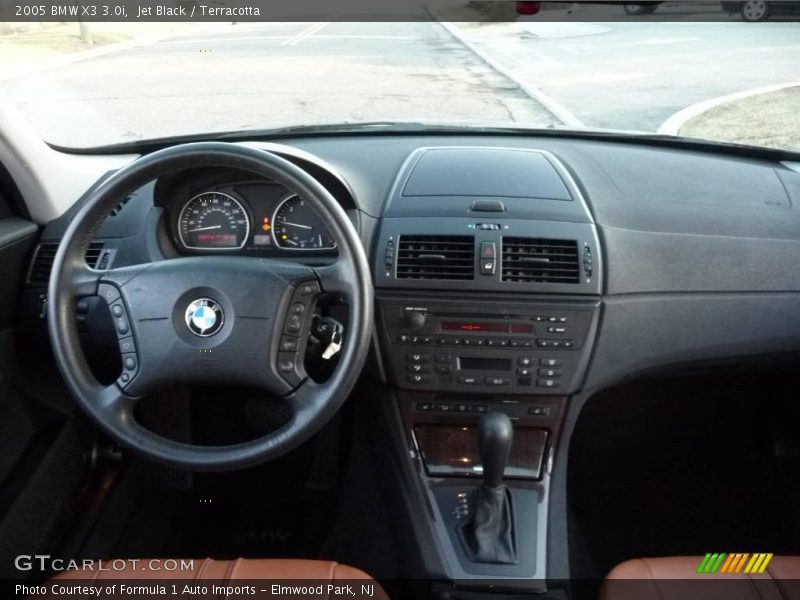 Jet Black / Terracotta 2005 BMW X3 3.0i