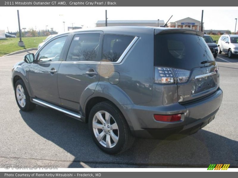Graphite Gray Pearl / Black 2011 Mitsubishi Outlander GT AWD