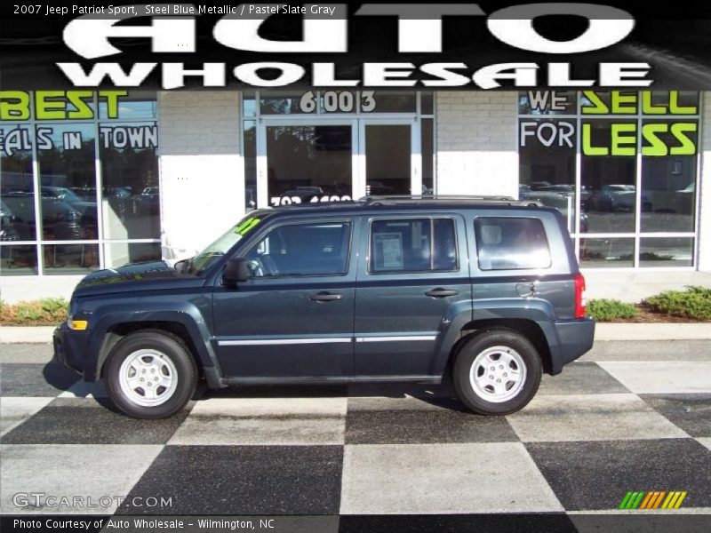 Steel Blue Metallic / Pastel Slate Gray 2007 Jeep Patriot Sport