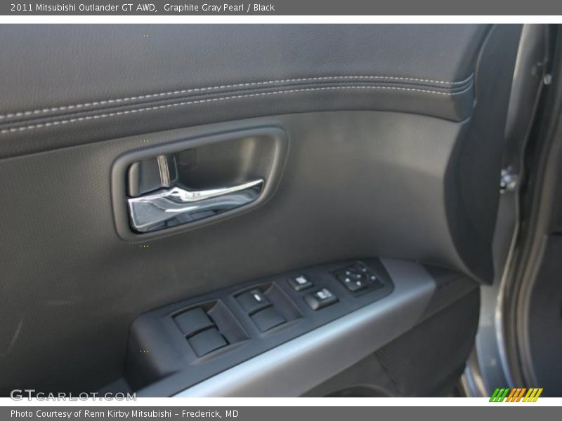 Graphite Gray Pearl / Black 2011 Mitsubishi Outlander GT AWD