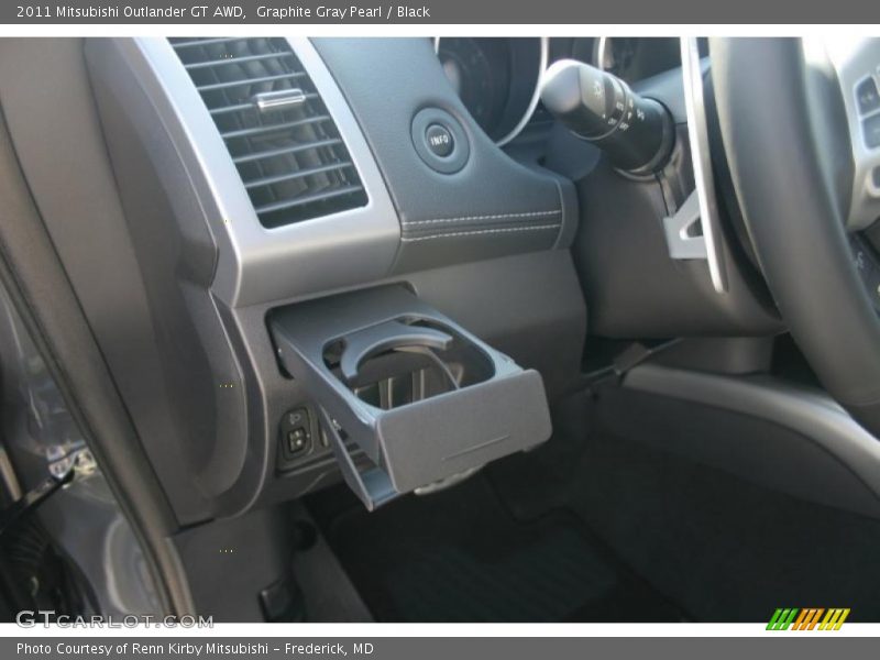 Graphite Gray Pearl / Black 2011 Mitsubishi Outlander GT AWD