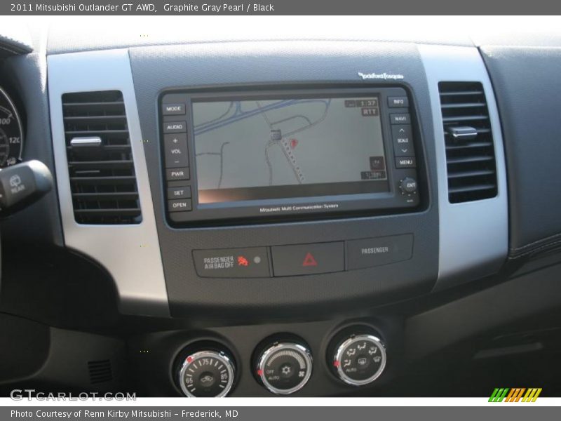 Navigation of 2011 Outlander GT AWD