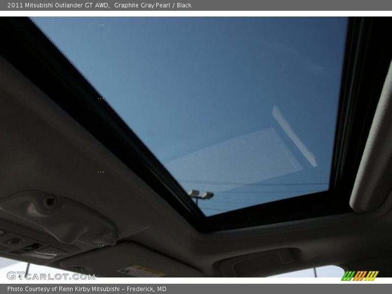 Graphite Gray Pearl / Black 2011 Mitsubishi Outlander GT AWD
