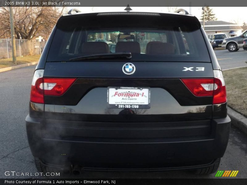 Jet Black / Terracotta 2005 BMW X3 3.0i